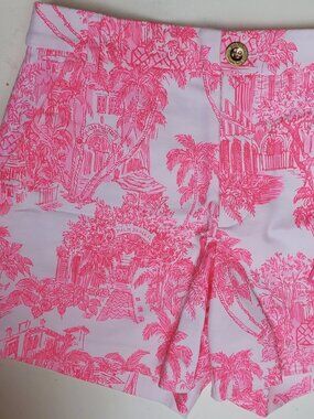 NWOT - Lilly Pulitzer Gretchen High Rise Short PB Anniversary Toile Size 4